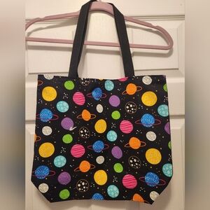 Handmade Stellar/Planets themed Tote Bag